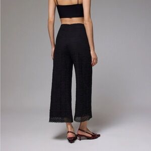 Lace High Waist Wide Leg Culottes